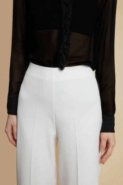 Gemma Embellished White Pants